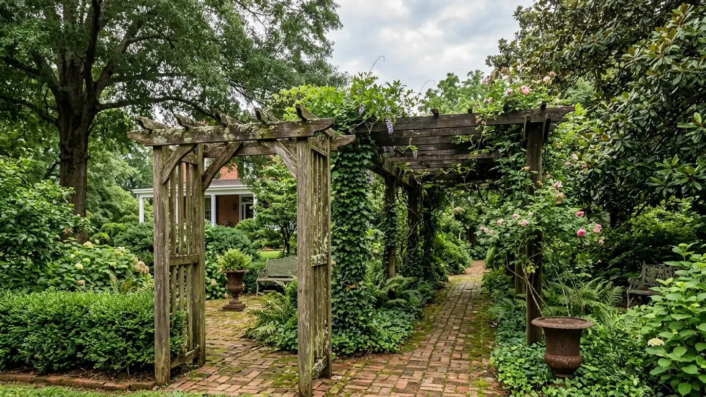 Pergola design and installation in Columbia, TN A Tennessee backyard with a pergola and outdoor living space in Columbia