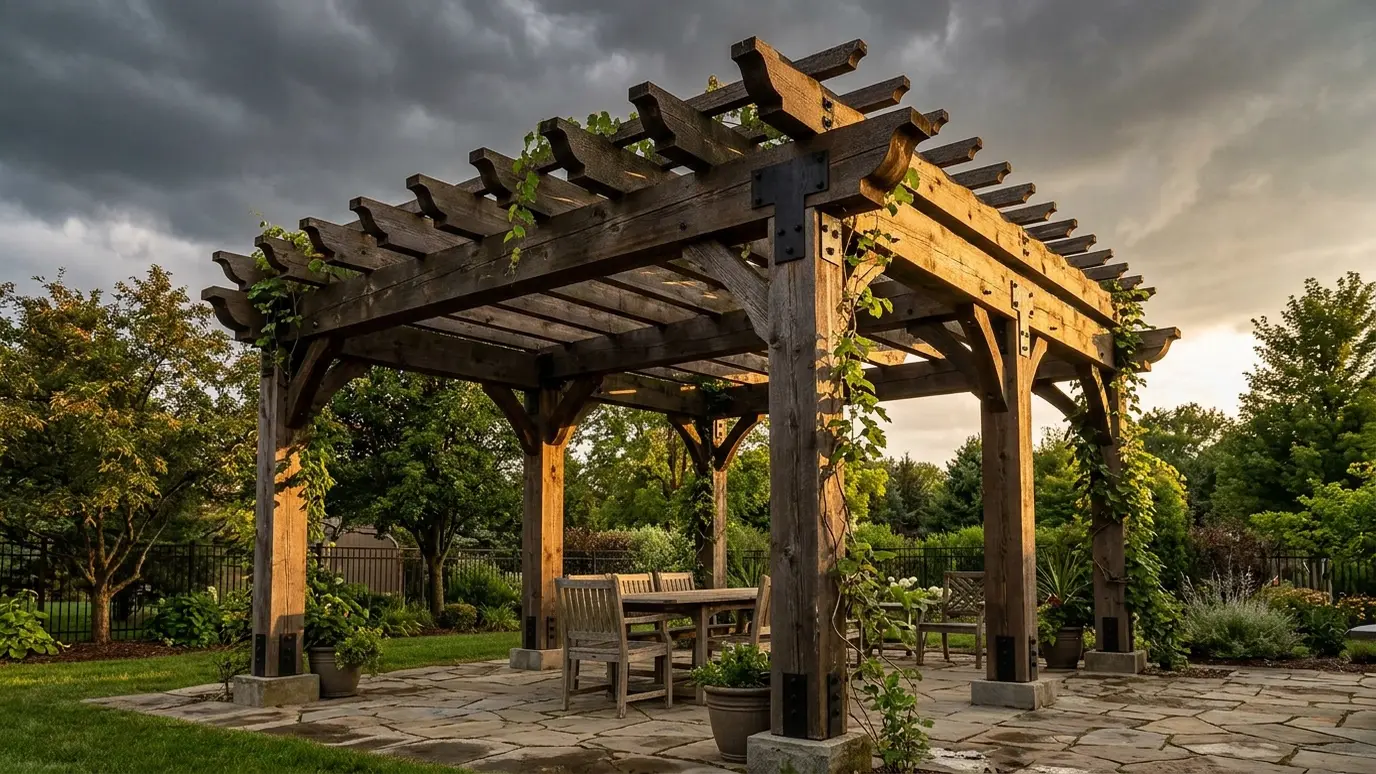 Pergolas and Tennessee Weather: Wind, Rain, Hail and Snow