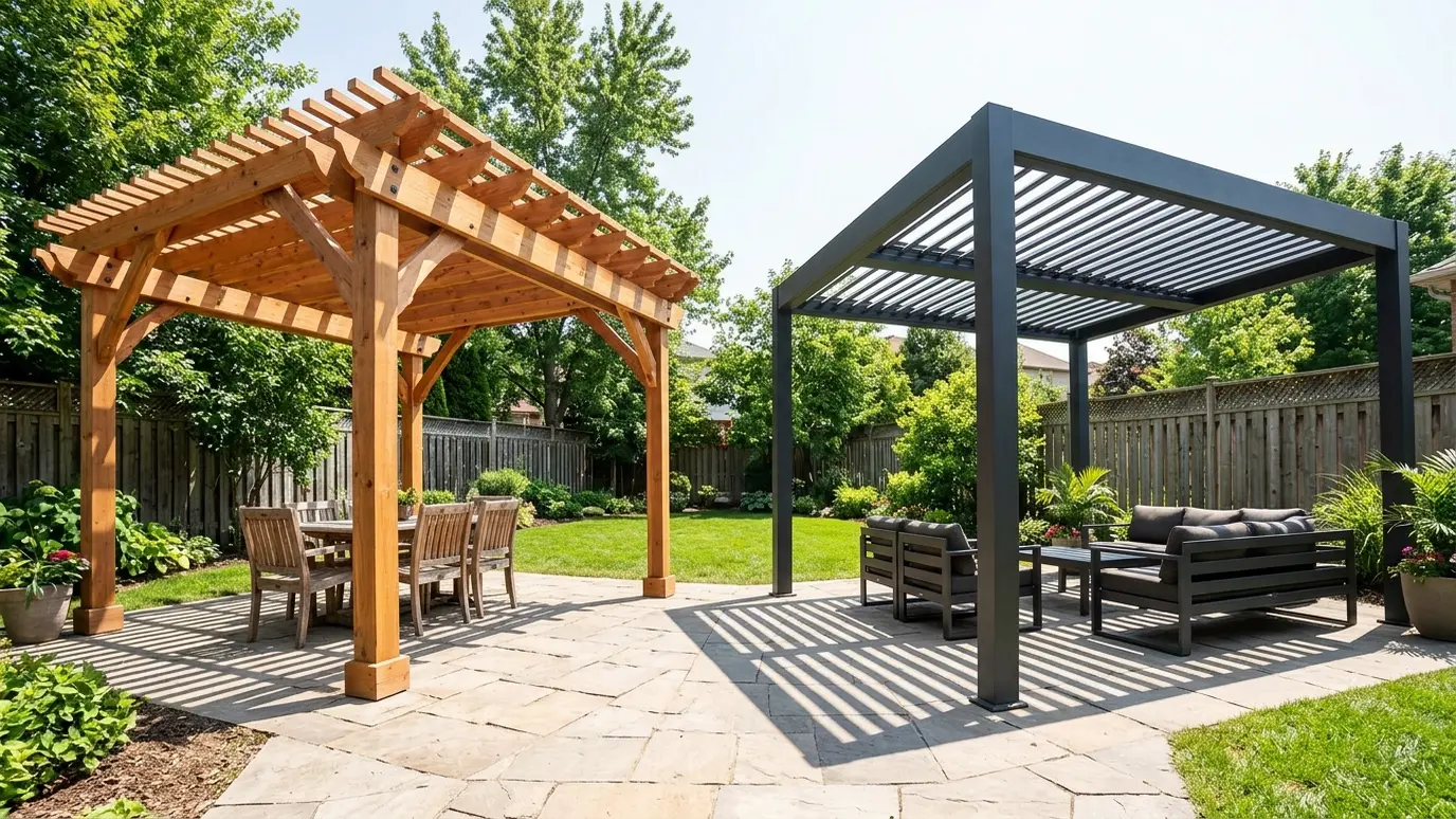 Wood vs Aluminum Pergolas: Which Is Right for You?