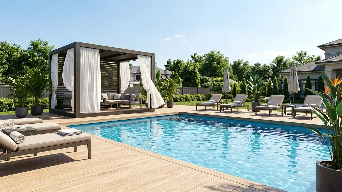 Pergolas for Pool Areas explained for Nashville and Middle Tennessee