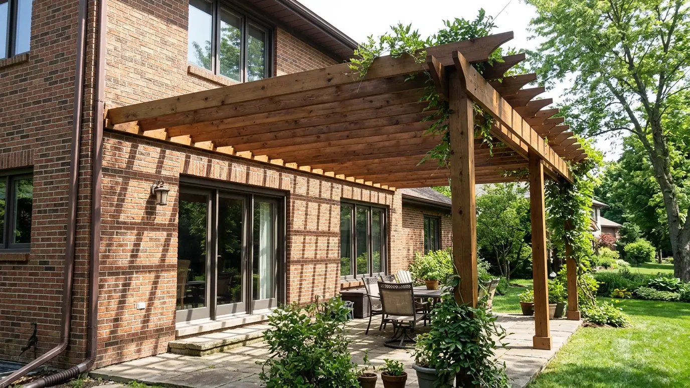 Attached and Wall-Mounted Pergolas in Nashville and Middle Tennessee